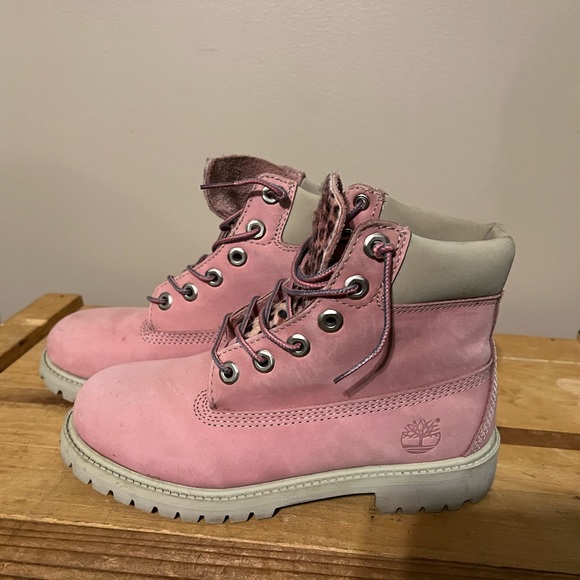 Pink Cheetah Timberland Boots - Picture 3 of 3